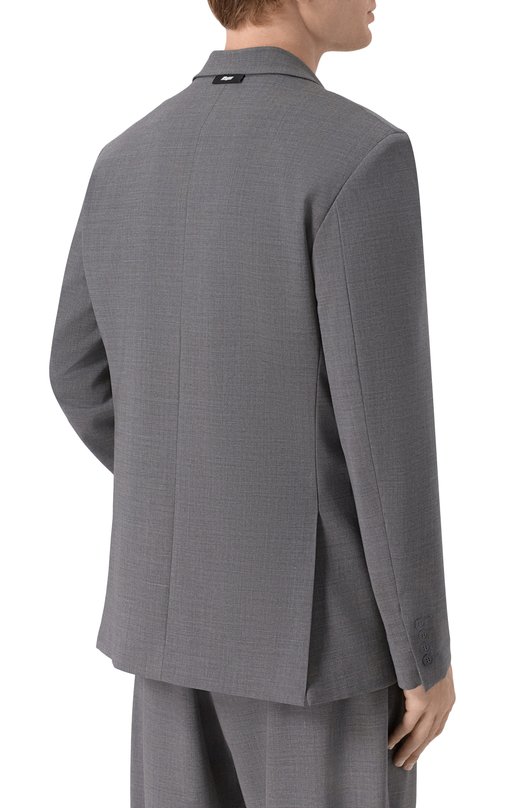 Шерстяной пиджак MSGM 4040MG05/267100 Серый  4040MG05/267100 Фото 4