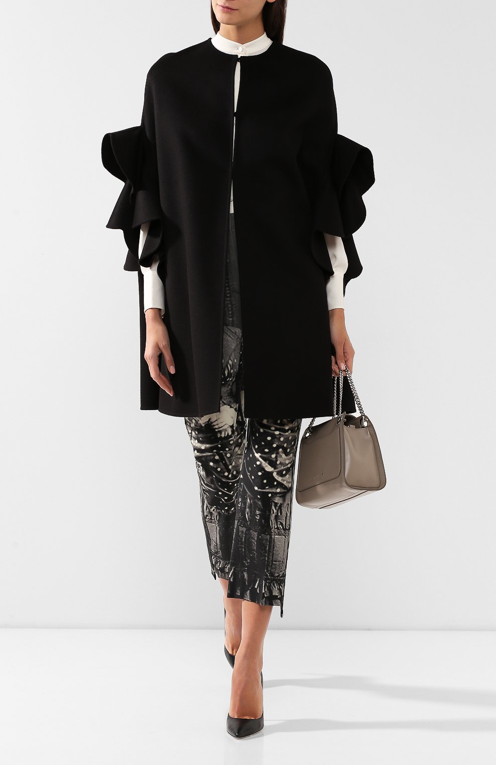 Пончо из смеси шерсти и кашемира VALENTINO, арт. SB3CG1A015E, фото 2