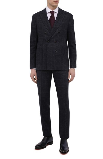 Кожаные оксфорды carter SANTONI, арт. MCCG16229MC8HFULU59, фото 2