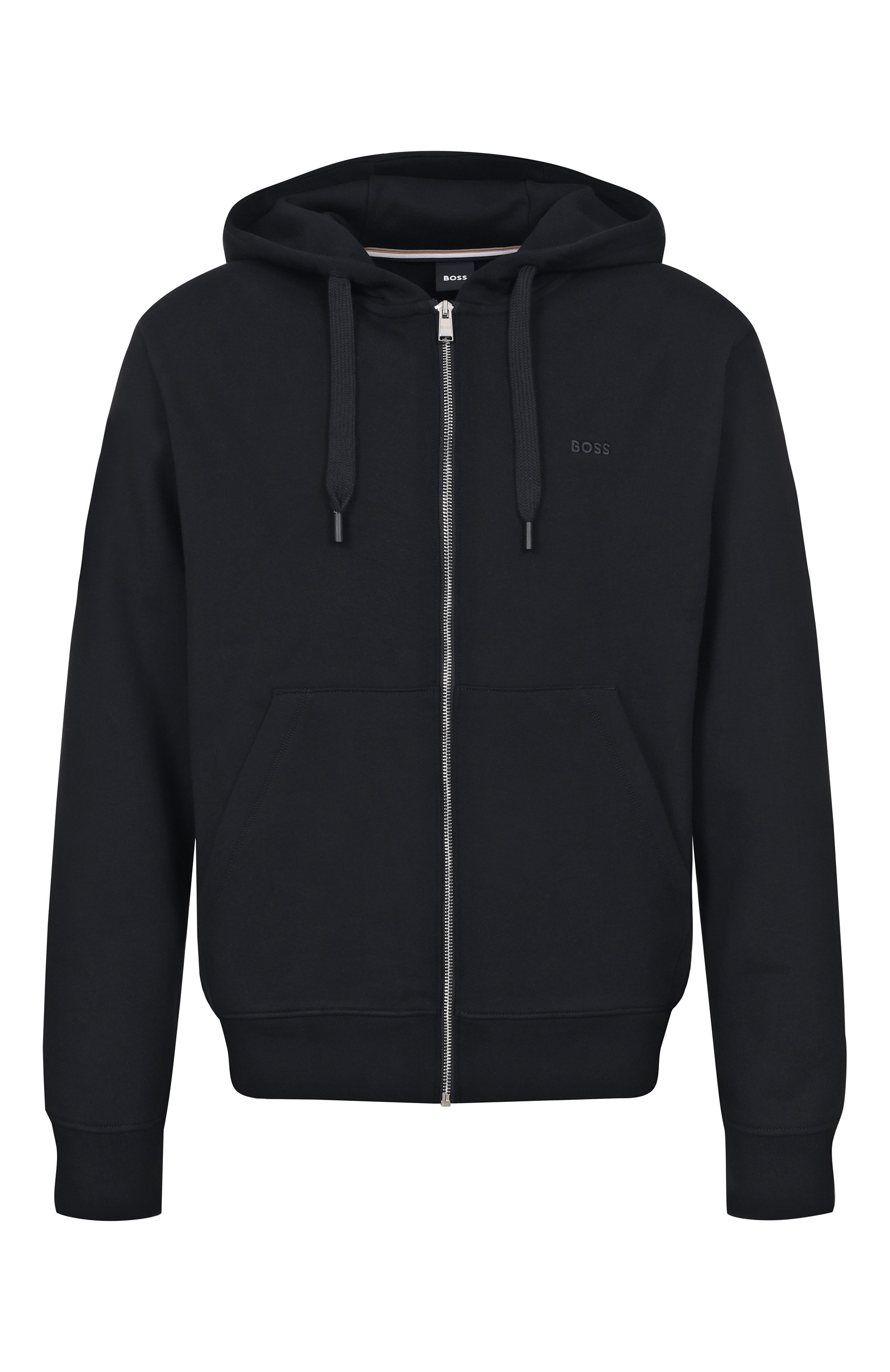 Хлопковая толстовка BOSS черного цвета по цене 25950 руб., арт. 50546405, фото 1 Хлопковая толстовка BOSS, арт. 50546405, фото 1