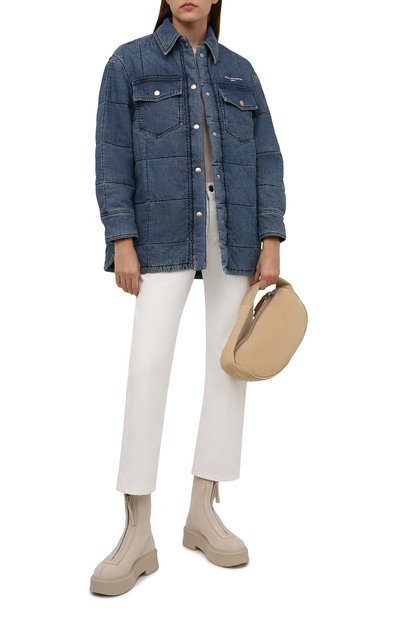 Хлопковая куртка STELLA MCCARTNEY синего цвета по цене 119500 руб., арт. 603988/S0H54, фото 2 Хлопковая куртка STELLA MCCARTNEY, арт. 603988/S0H54, фото 2