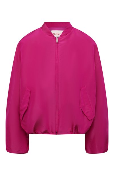 Женский шелковый бомбер VALENTINO, арт. XB0CI0T56DE