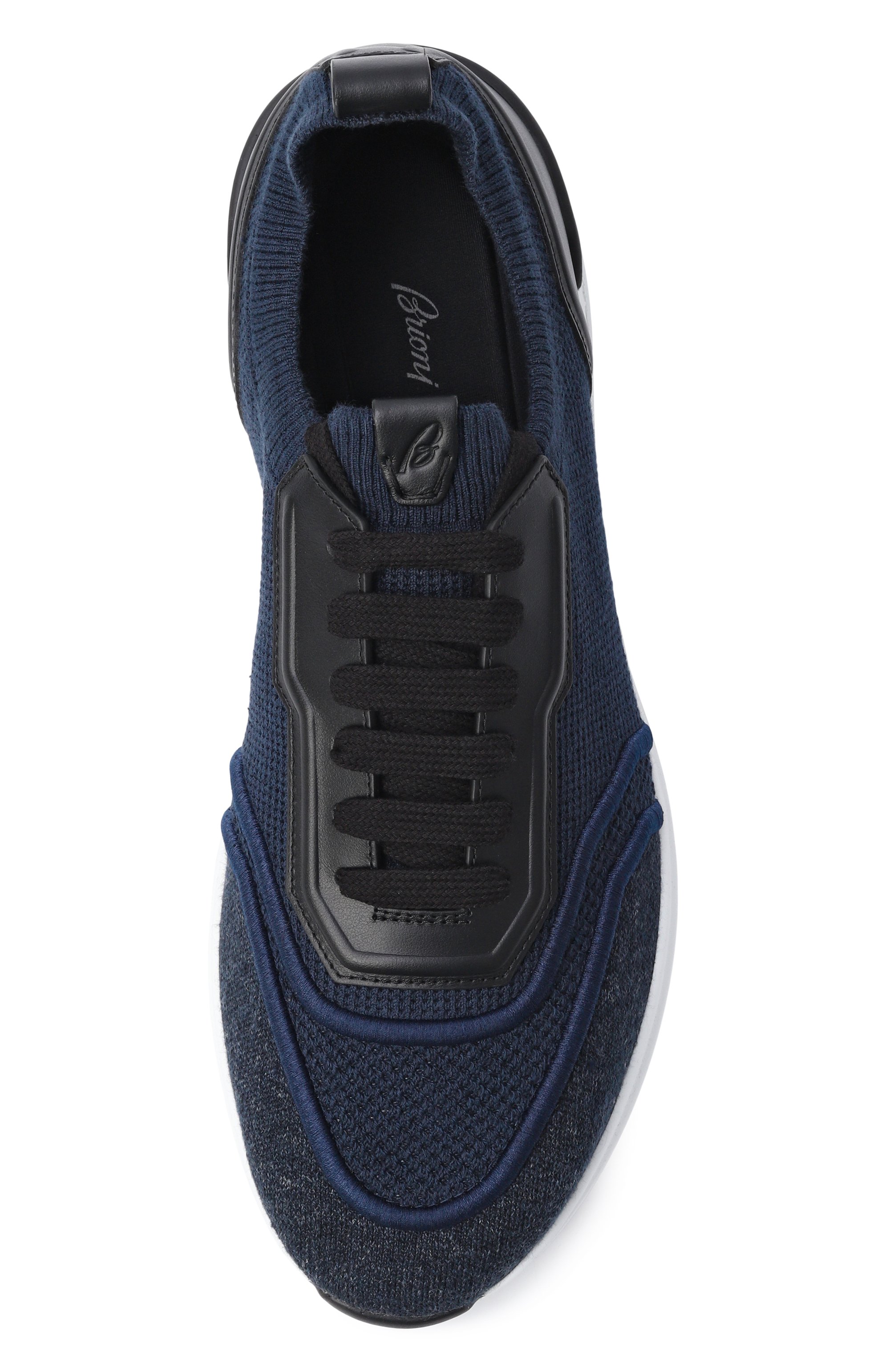 Текстильные кроссовки BRIONI темно-синего цвета по цене 117000 руб., арт. QHM20L/PD903, фото 5 Текстильные кроссовки BRIONI, арт. QHM20L/PD903, фото 5