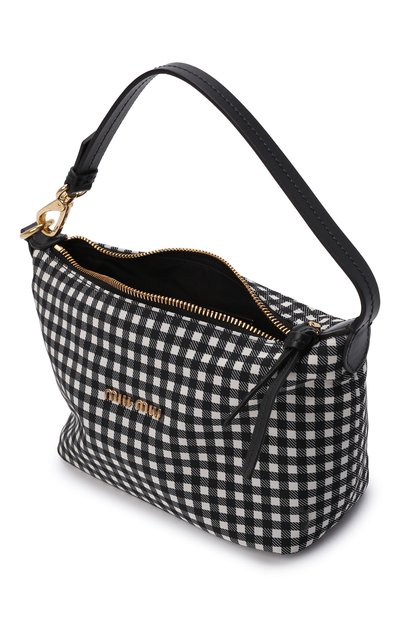 Сумка MIU MIU черно-белого цвета по цене 70000 руб., арт. 5NE841-2B4L-F0967, фото 5 Сумка MIU MIU, арт. 5NE841-2B4L-F0967, фото 5