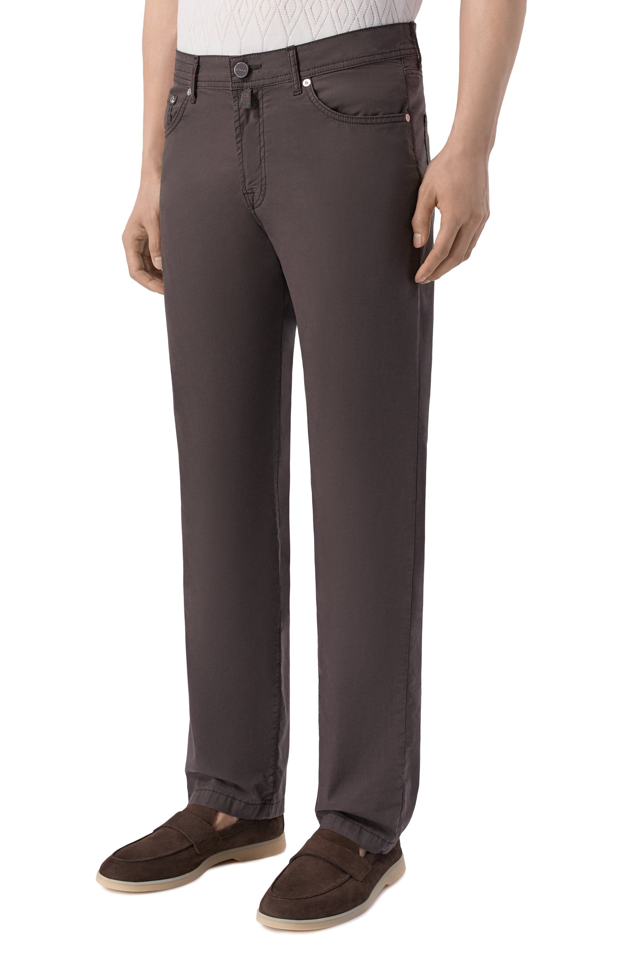 Брюки из хлопка и лиоцелла KITON, арт. UPNJS1K0610H, фото 3