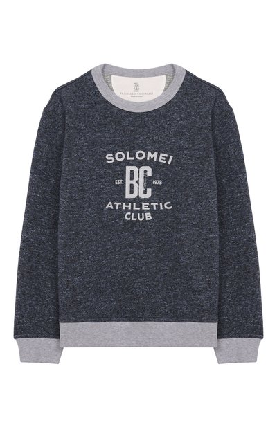 Свитшот из хлопка и льна BRUNELLO CUCINELLI, арт. BR831E502A