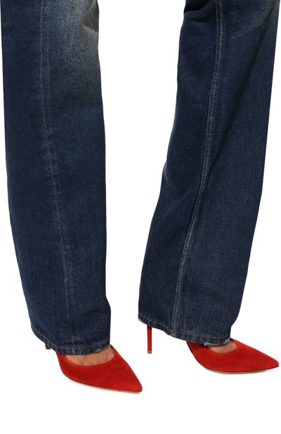 Замшевые туфли gianvito 105 GIANVITO ROSSI красного цвета по цене 89950 руб., арт. G28470.15RIC.CAMTABS, фото 3 Замшевые туфли gianvito 105 GIANVITO ROSSI, арт. G28470.15RIC.CAMTABS, фото 3
