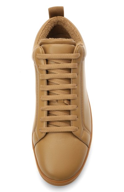 Кожаные кеды BOTTEGA VENETA коричневого цвета по цене 76000 руб., арт. 651427/V00T0, фото 5 Кожаные кеды BOTTEGA VENETA, арт. 651427/V00T0, фото 5