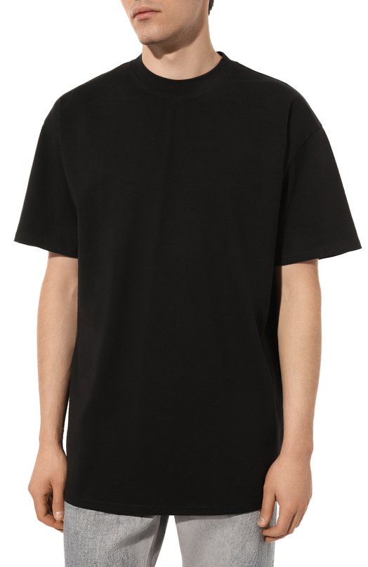 Хлопковая футболка CHMPS PARISSE Чёрный, фото 3