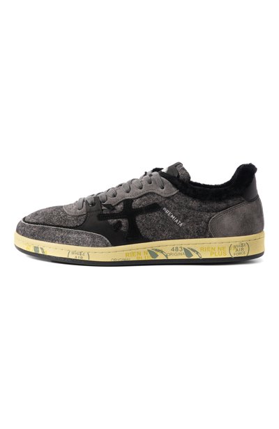 Замшевые кеды bskt clay PREMIATA серого цвета по цене 37550 руб., арт. BSKTCLAY/VAR 8713M, фото 3 Замшевые кеды bskt clay PREMIATA, арт. BSKTCLAY/VAR 8713M, фото 3