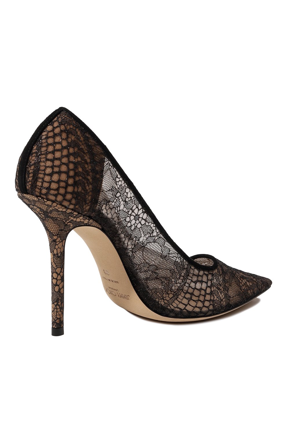 Текстильные туфли cibelle 100 JIMMY CHOO, арт. CIBELLE100/BCKBLACK, фото 5