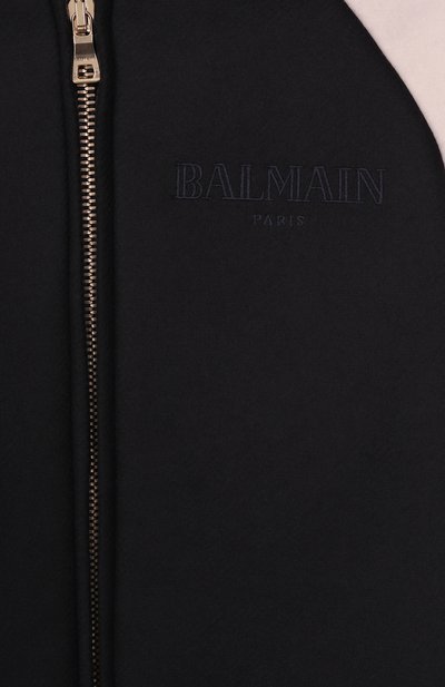 Шерстяной бомбер BALMAIN черно-белого цвета по цене 89950 руб., арт. BX2Q50, фото 3 Шерстяной бомбер BALMAIN, арт. BX2Q50, фото 3