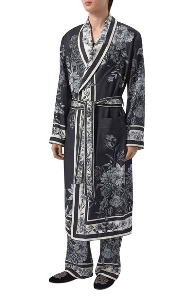 Шелковый халат DOLCE & GABBANA, арт. G031TT/HI12H, фото 2