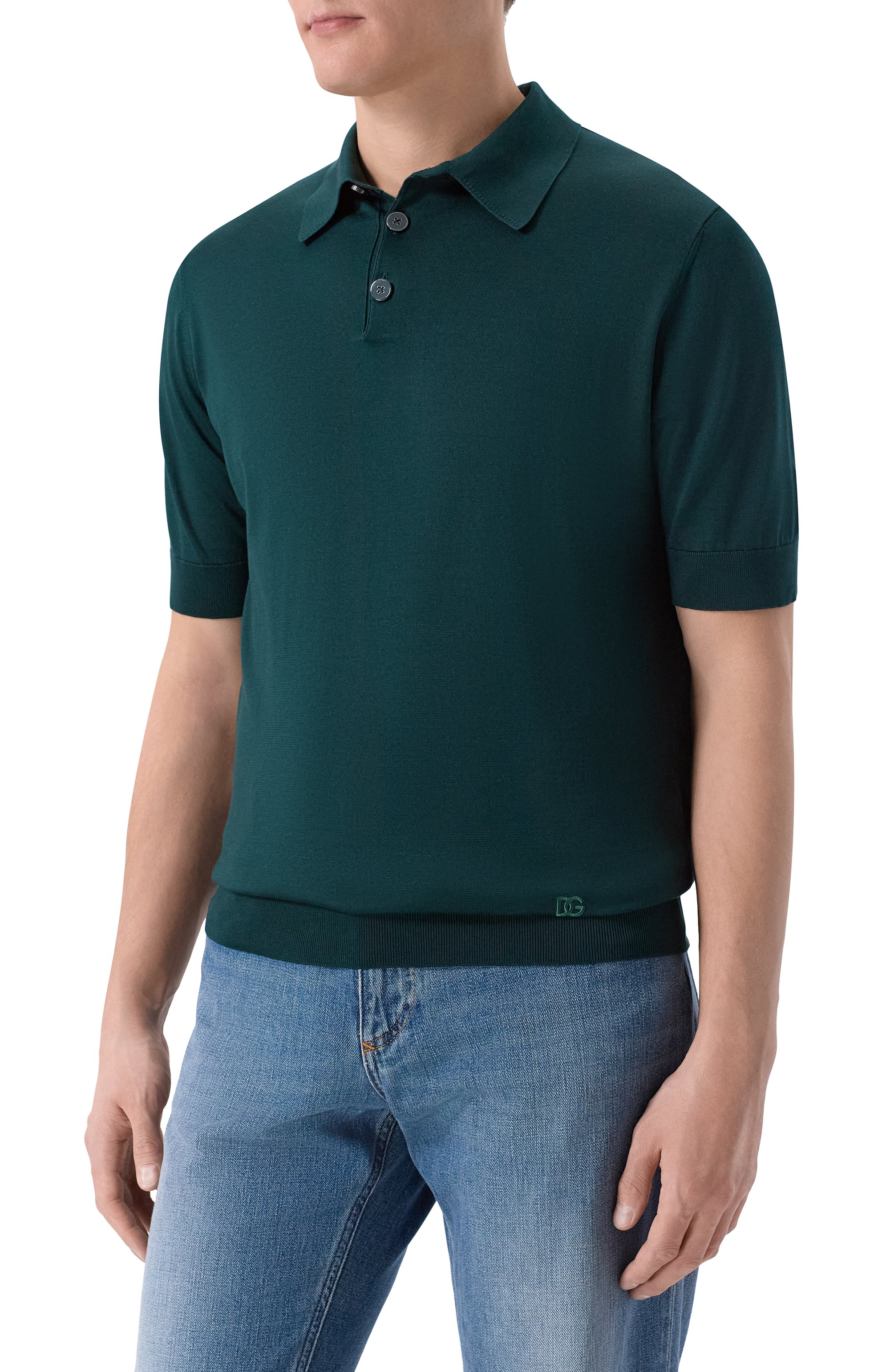 Шелковое поло DOLCE & GABBANA, арт. GXZ02Z/JBS05, фото 3