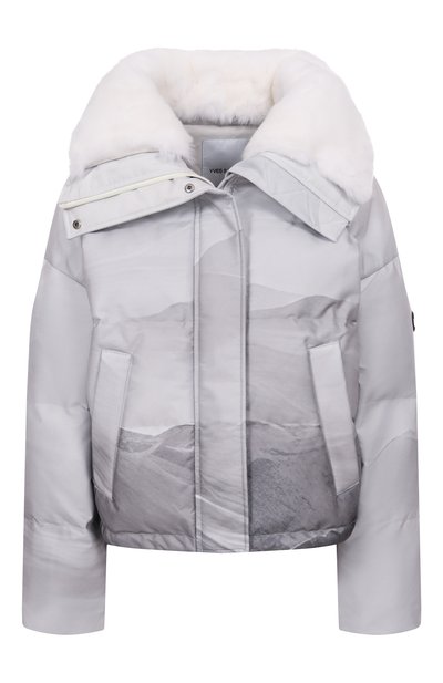 Женская пуховик с отделкой из кролика YVES SALOMON, арт. KV00460/J19G