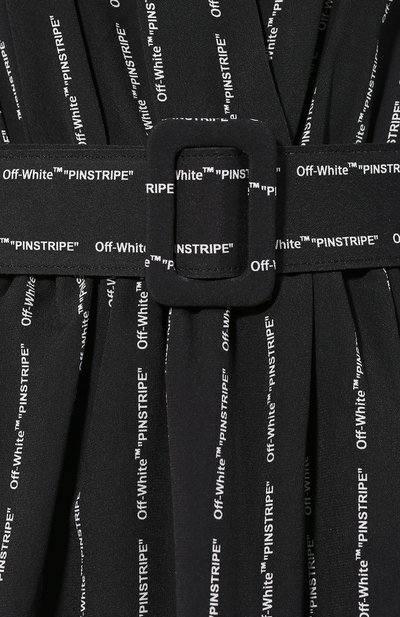 Платье с поясом OFF-WHITE черного цвета по цене 69950 руб., арт. 0WDB134S19D540441000, фото 5 Платье с поясом OFF-WHITE, арт. 0WDB134S19D540441000, фото 5