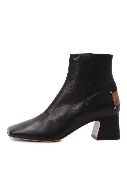 Кожаные ботильоны Maison Margiela S58WU0393/P3753 Чёрный  S58WU0393/P3753 Фото 4