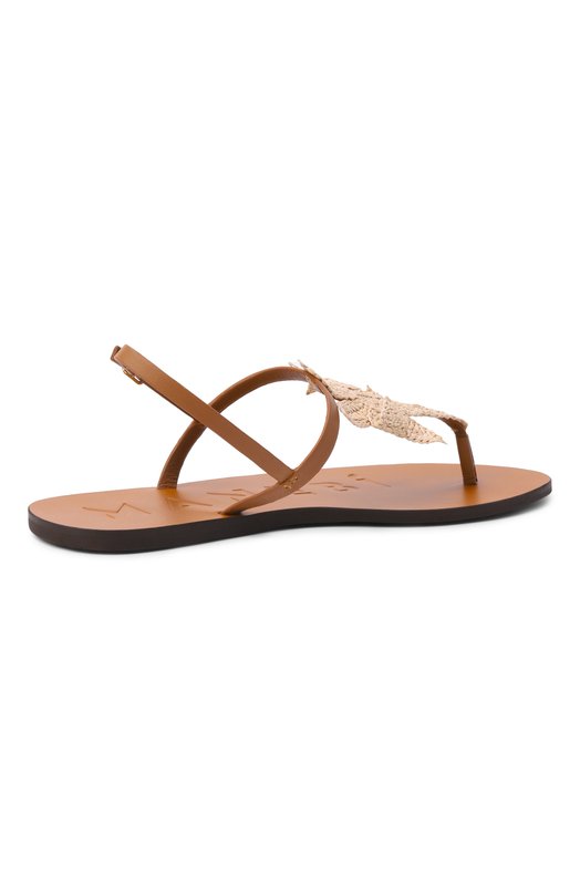 Кожаные сандалии Manebi X 3.8 Y0/LEATHER & RAFFIA Коричневый  X 3.8 Y0/LEATHER & RAFFIA Фото 5