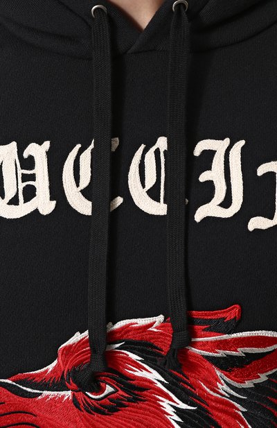 Хлопковое худи с аппликацией GUCCI, арт. 475374/X9M52, фото 5