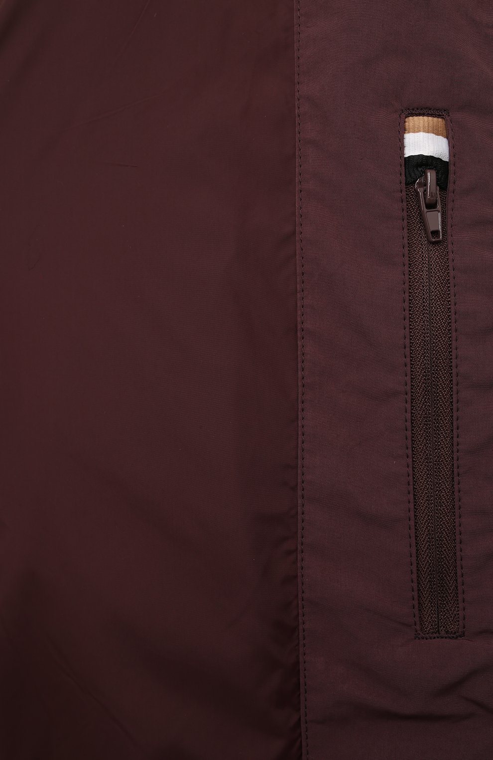 Утепленный бомбер BOSS бордового цвета по цене 39200 руб., арт. 50519981, фото 6 Утепленный бомбер BOSS, арт. 50519981, фото 6