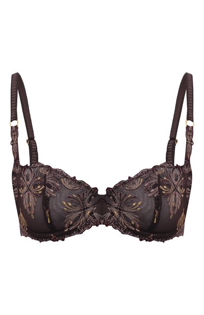 Бюстгальтер-балконет CHANTELLE коричневого цвета по цене 16950 руб., арт. C26050, фото 1 Бюстгальтер-балконет CHANTELLE, арт. C26050, фото 1