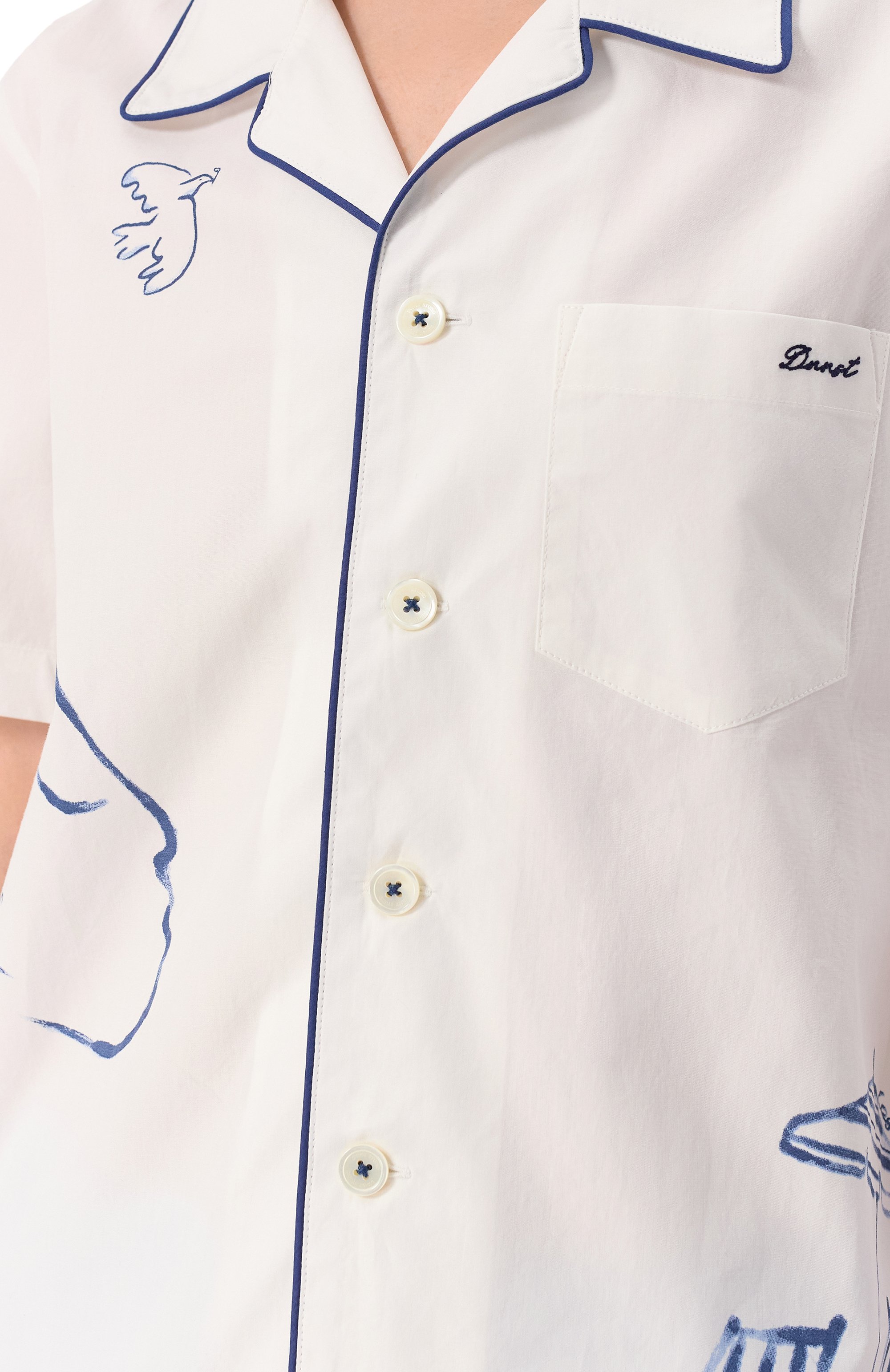 Хлопковая рубашка DUNST, арт. UDSH5B129B2, фото 5