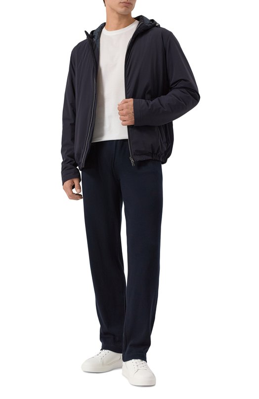 Хлопковые брюки Kiton UMK1051K4 Синий  UMK1051K4 Фото 2