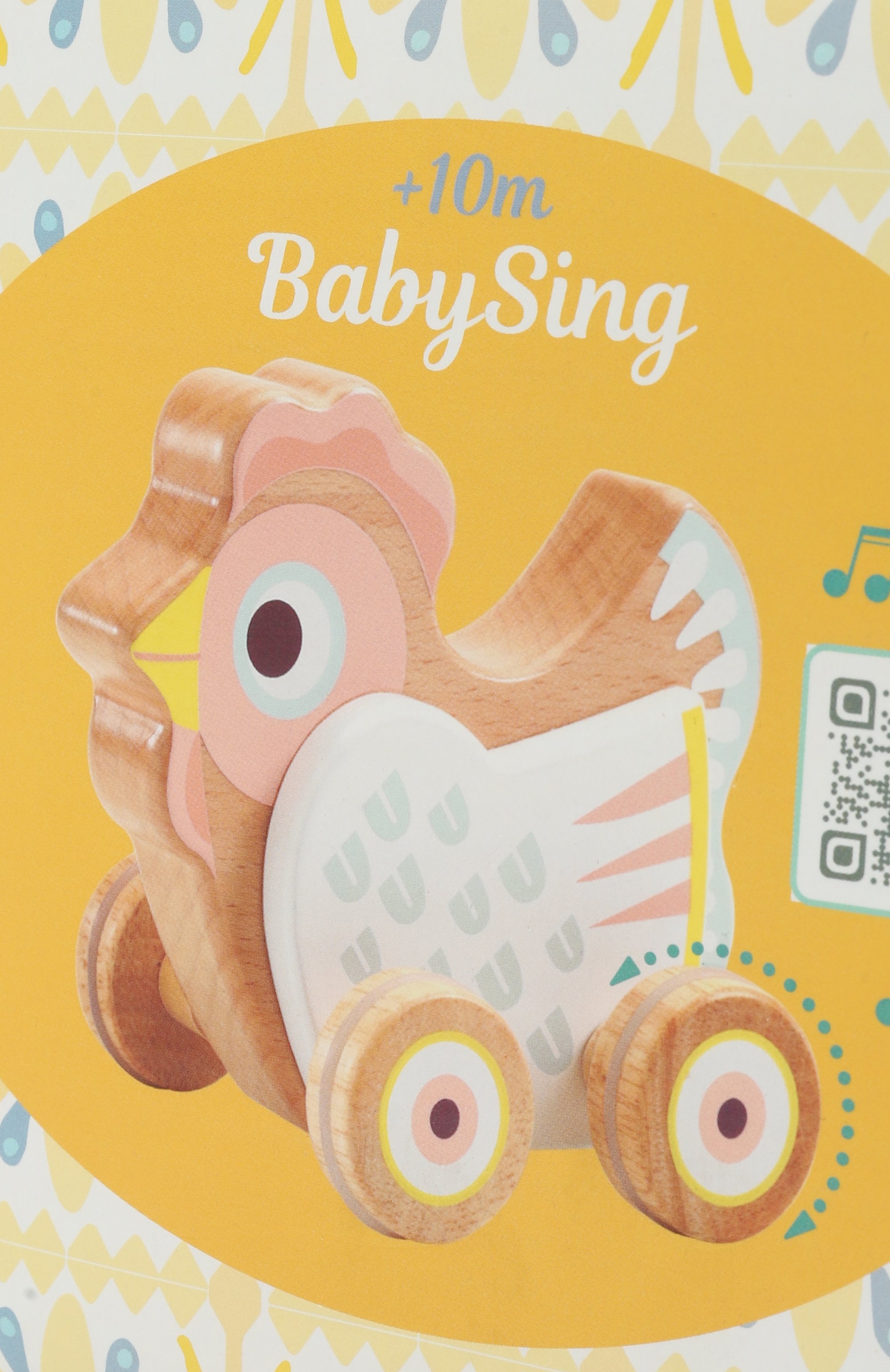 Шарманка на колесах курочка DJECO, арт. DJ06130, фото 3