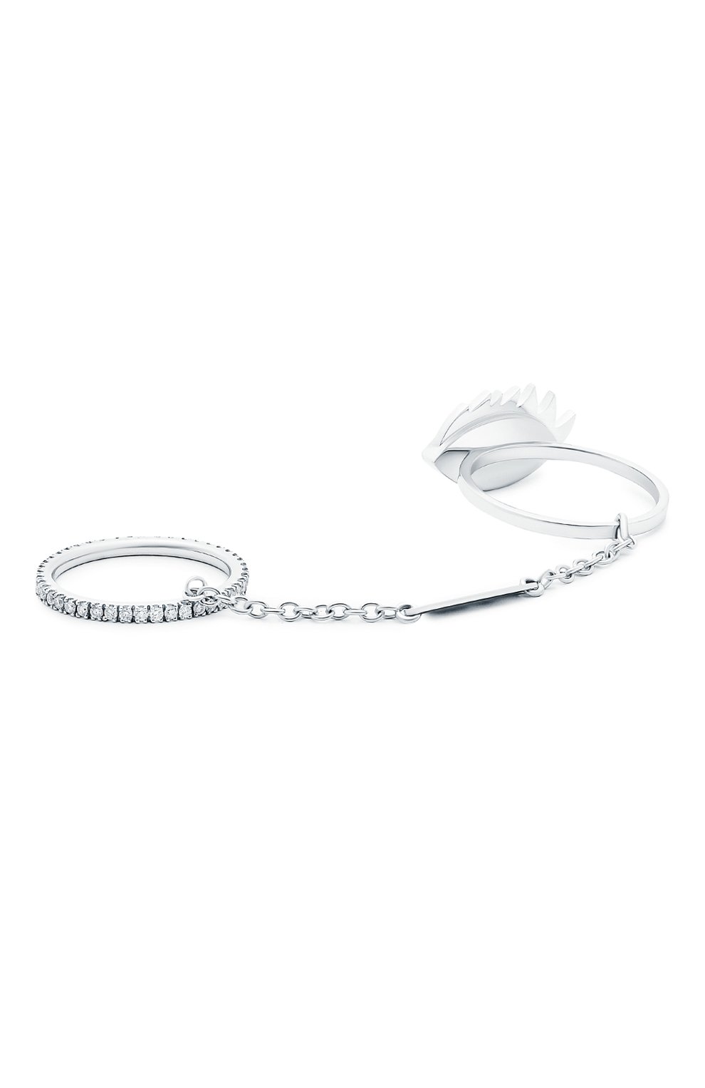 Кольцо DELFINA DELETTREZ бесцветного цвета по цене 565500 руб., арт. ANA1014.D, фото 2 Кольцо DELFINA DELETTREZ, арт. ANA1014.D, фото 2