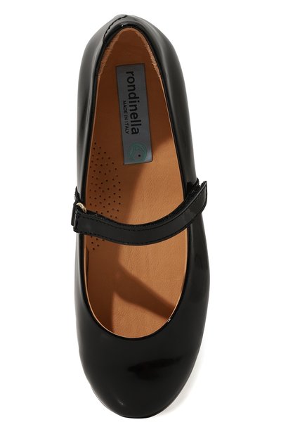 Кожаные балетки RONDINELLA черного цвета по цене 19950 руб., арт. 11744-2G/34-36, фото 4 Кожаные балетки RONDINELLA, арт. 11744-2G/34-36, фото 4