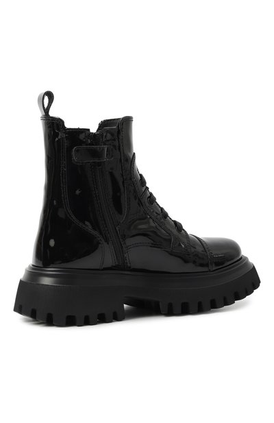 Кожаные ботинки DOLCE & GABBANA черного цвета по цене 79950 руб., арт. D11360/A9A81, фото 3 Кожаные ботинки DOLCE & GABBANA, арт. D11360/A9A81, фото 3
