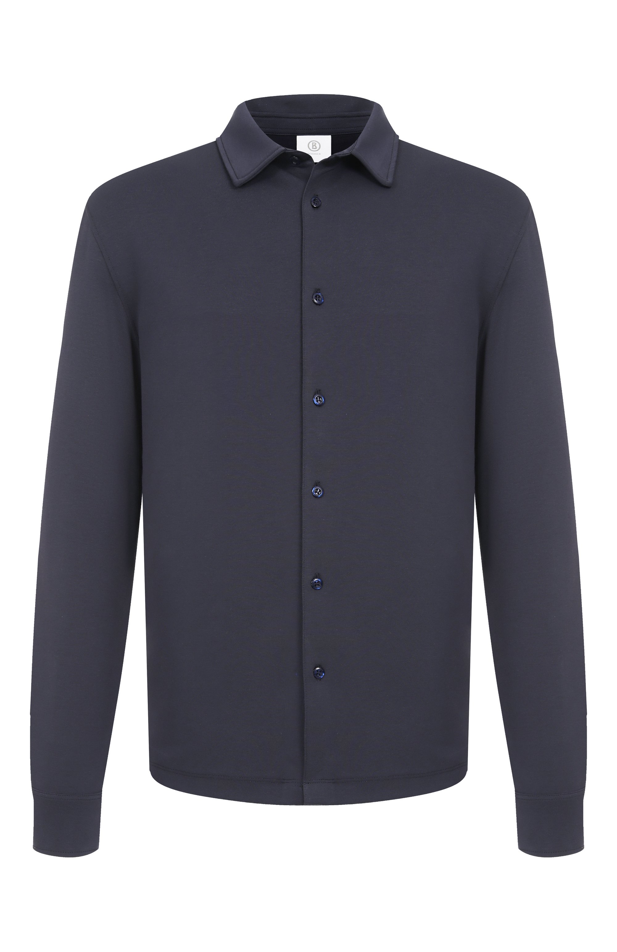 Рубашка BOGNER темно-синего цвета по цене 23700 руб., арт. 58079784, фото 1 Рубашка BOGNER, арт. 58079784, фото 1