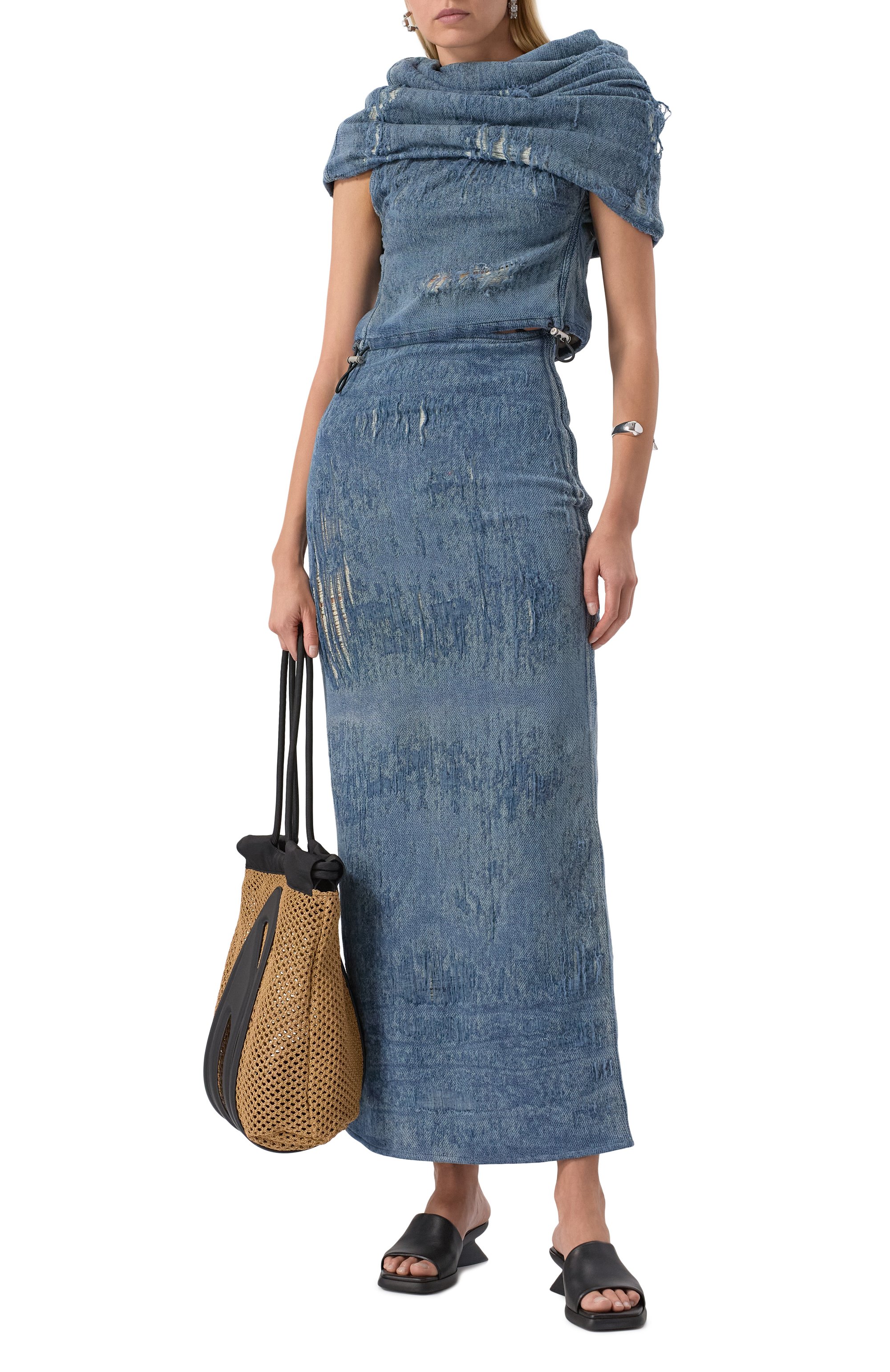 Джинсовая юбка DIESEL, арт. A18934/068RQ, фото 2