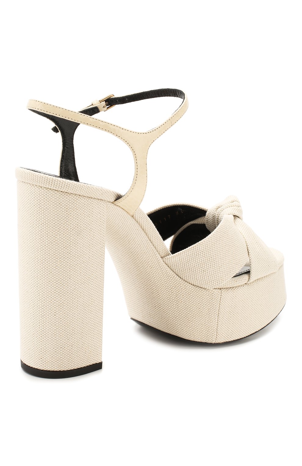 Текстильные босоножки bianca SAINT LAURENT, арт. 620117/L0L50, фото 4