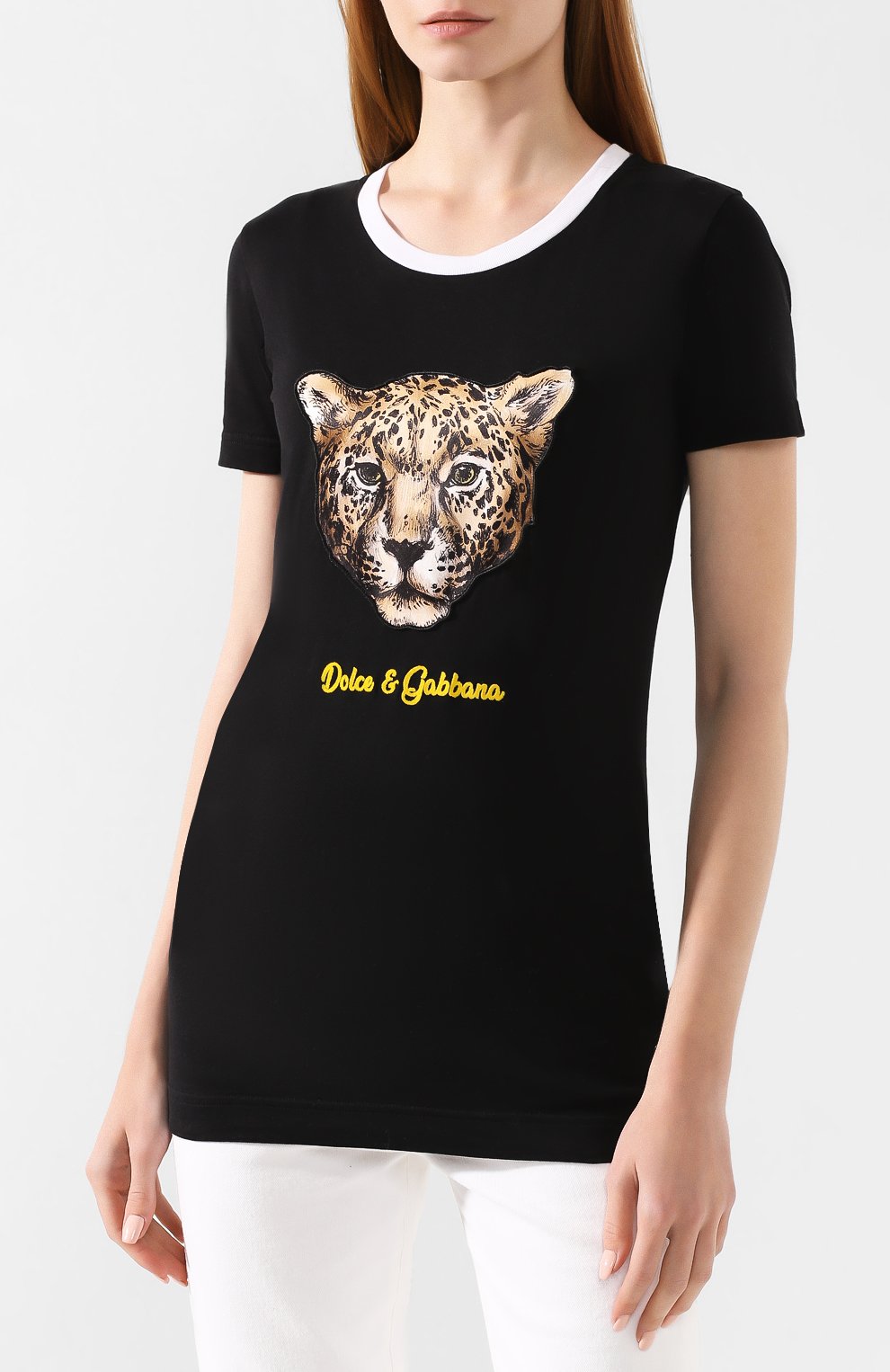 Хлопковая футболка DOLCE & GABBANA, арт. F8H32Z/G7TAX, фото 3