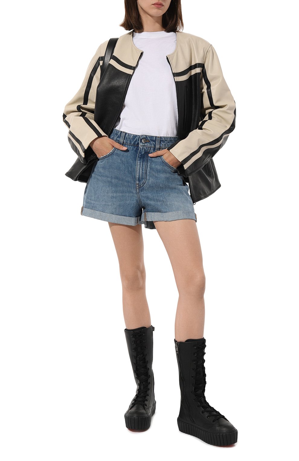 Джинсовые шорты DOLCE & GABBANA голубого цвета по цене 75000 руб., арт. FTCZPD/G8JU5, фото 2 Джинсовые шорты DOLCE & GABBANA, арт. FTCZPD/G8JU5, фото 2