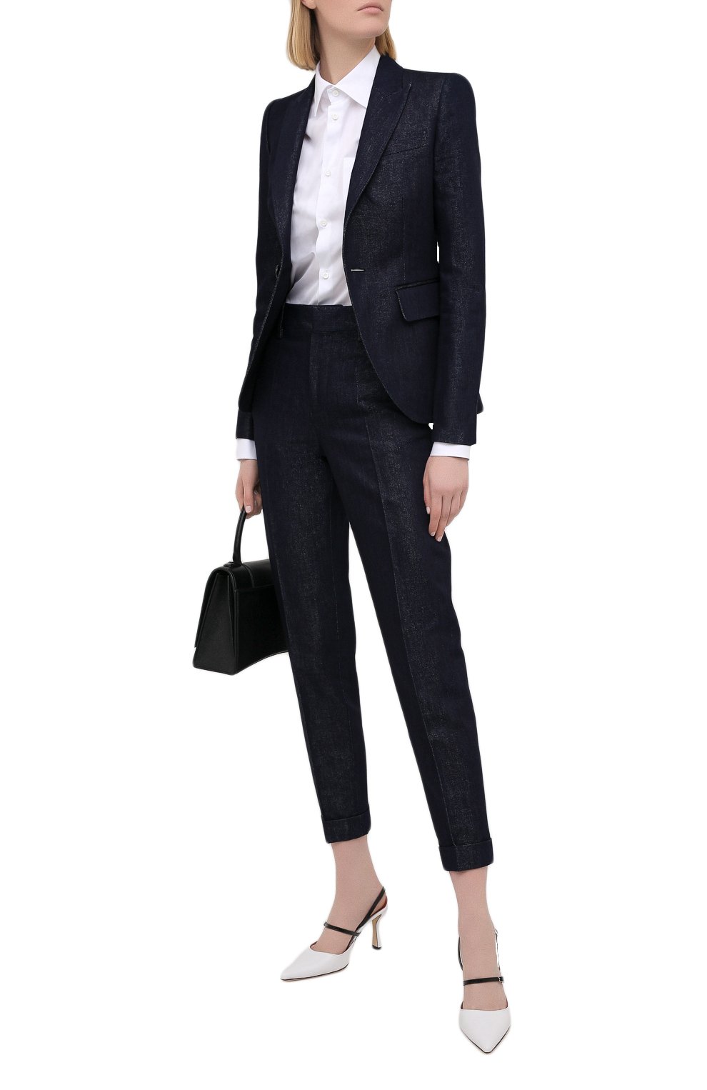 Хлопковая рубашка DSQUARED2 белого цвета по цене 33400 руб., арт. S75DL0759/S36275, фото 2 Хлопковая рубашка DSQUARED2, арт. S75DL0759/S36275, фото 2