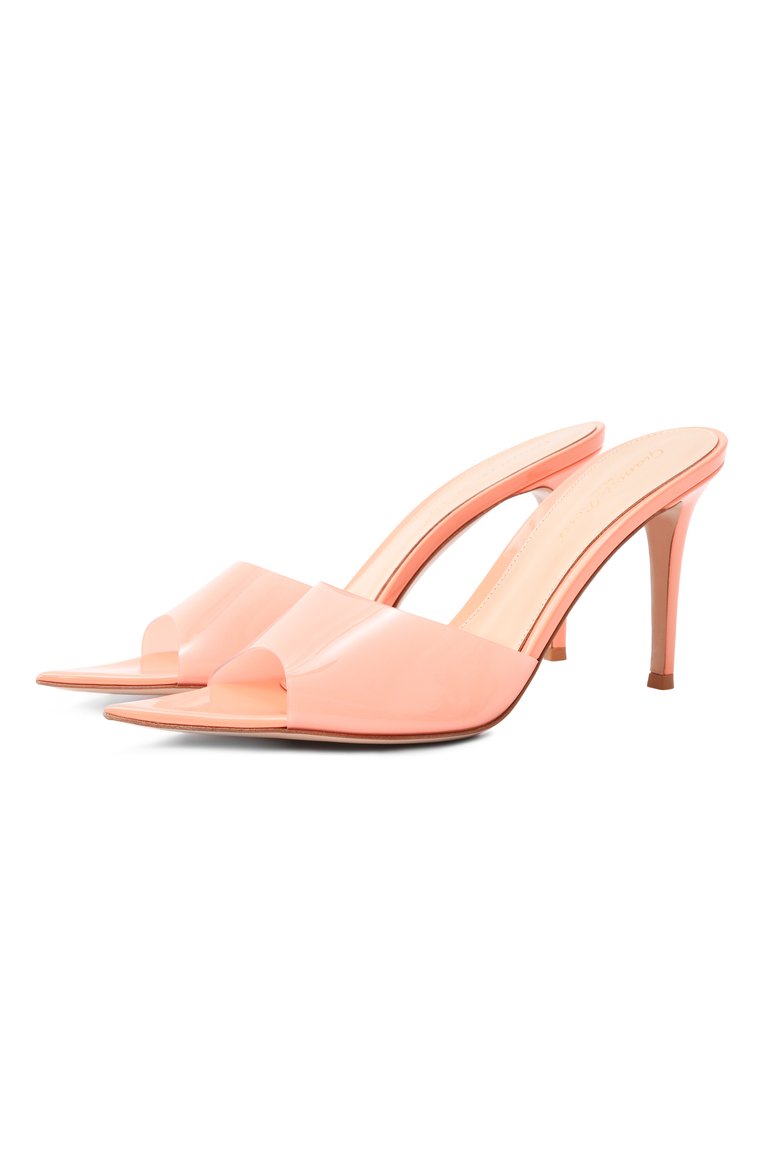 Женские мюли elle 85 GIANVITO ROSSI  цвета, арт. G11050.85RIC.GSVTRPC | Фото 1 (Подошва: Плоская; Каблук тип: Шпилька; Каблук высота: Высокий; Материал внешний: Экоко�жа; Автоматизация состава: Проставлено; Автоматизация ТО: Проставлено)