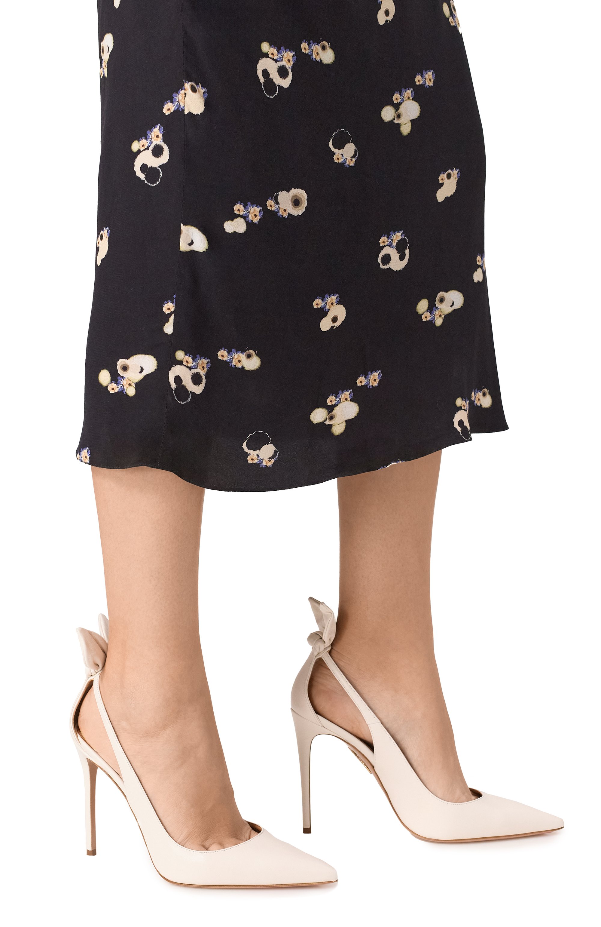 Кожаные туфли bow tie 105 AQUAZZURA, арт. DENHIGP0, фото 3