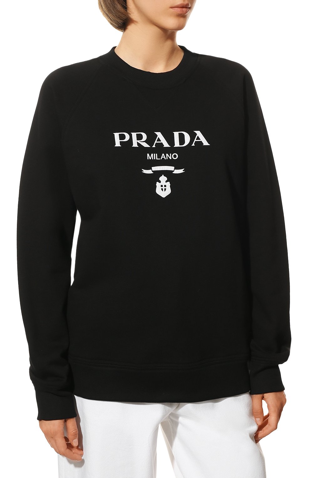Хлопковый свитшот PRADA, арт. 134645-10GW-F0967-221, фото 3