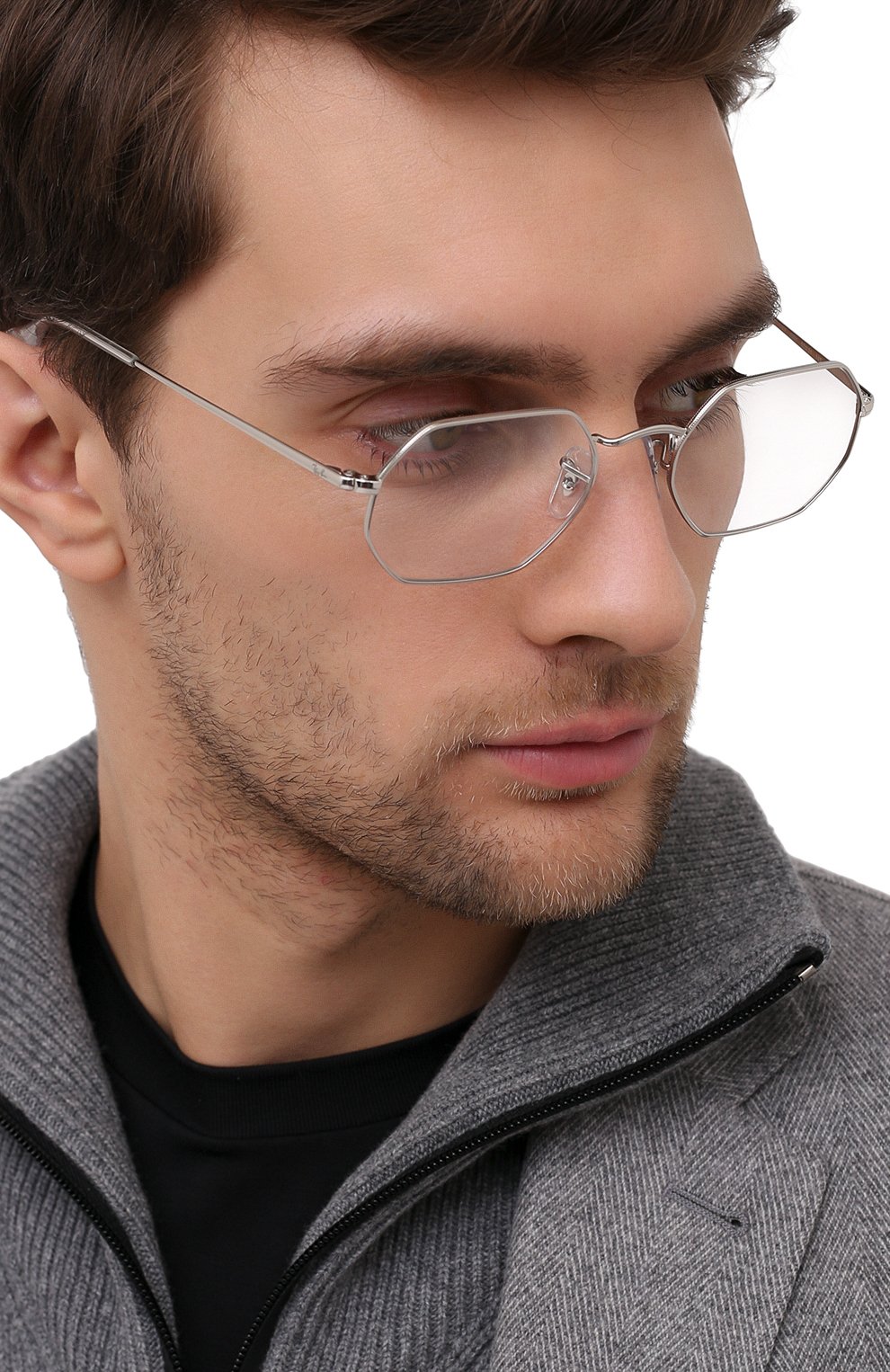 Оправа RAY-BAN серебряного цвета по цене 8995 руб., арт. 6456-2501, фото 3 Оправа RAY-BAN, арт. 6456-2501, фото 3