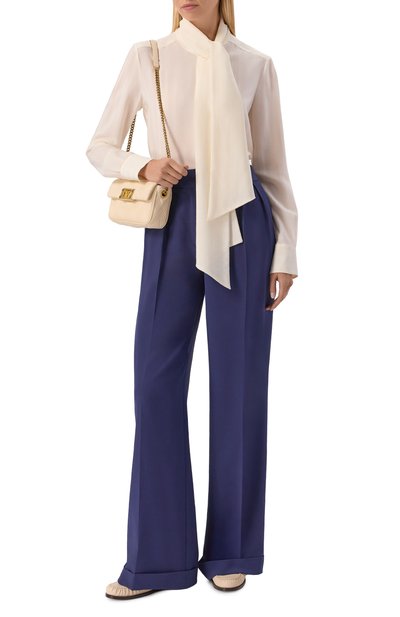 Шелковые брюки KITON, арт. D56108K0977A30, фото 2