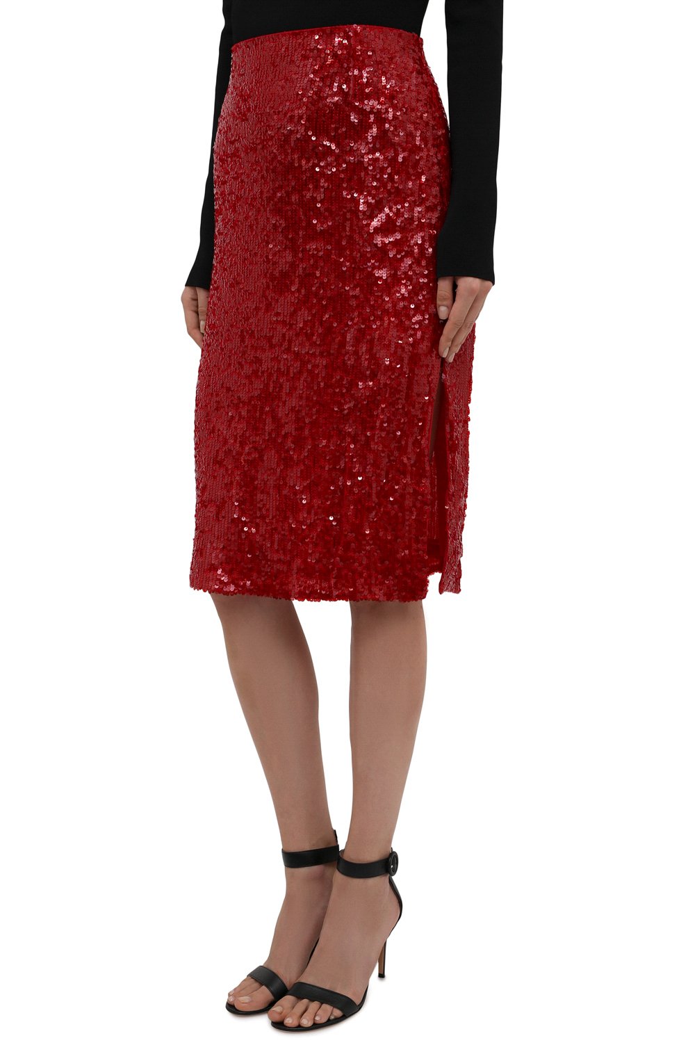 Юбка из вискозы с отделкой пайетками DRIES VAN NOTEN, арт. 212-010882-3223, фото 3