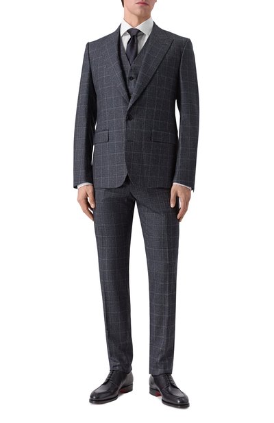 Мужской костюм-тройка из шерсти и хлопка DOLCE & GABBANA, арт. GK02XT/FQ3FU