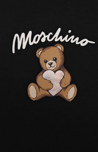 Хлопковый свитшот MOSCHINO черного цвета по цене 11150 руб., арт. HDF06E/LDA14/4-8, фото 3 Хлопковый свитшот MOSCHINO, арт. HDF06E/LDA14/4-8, фото 3