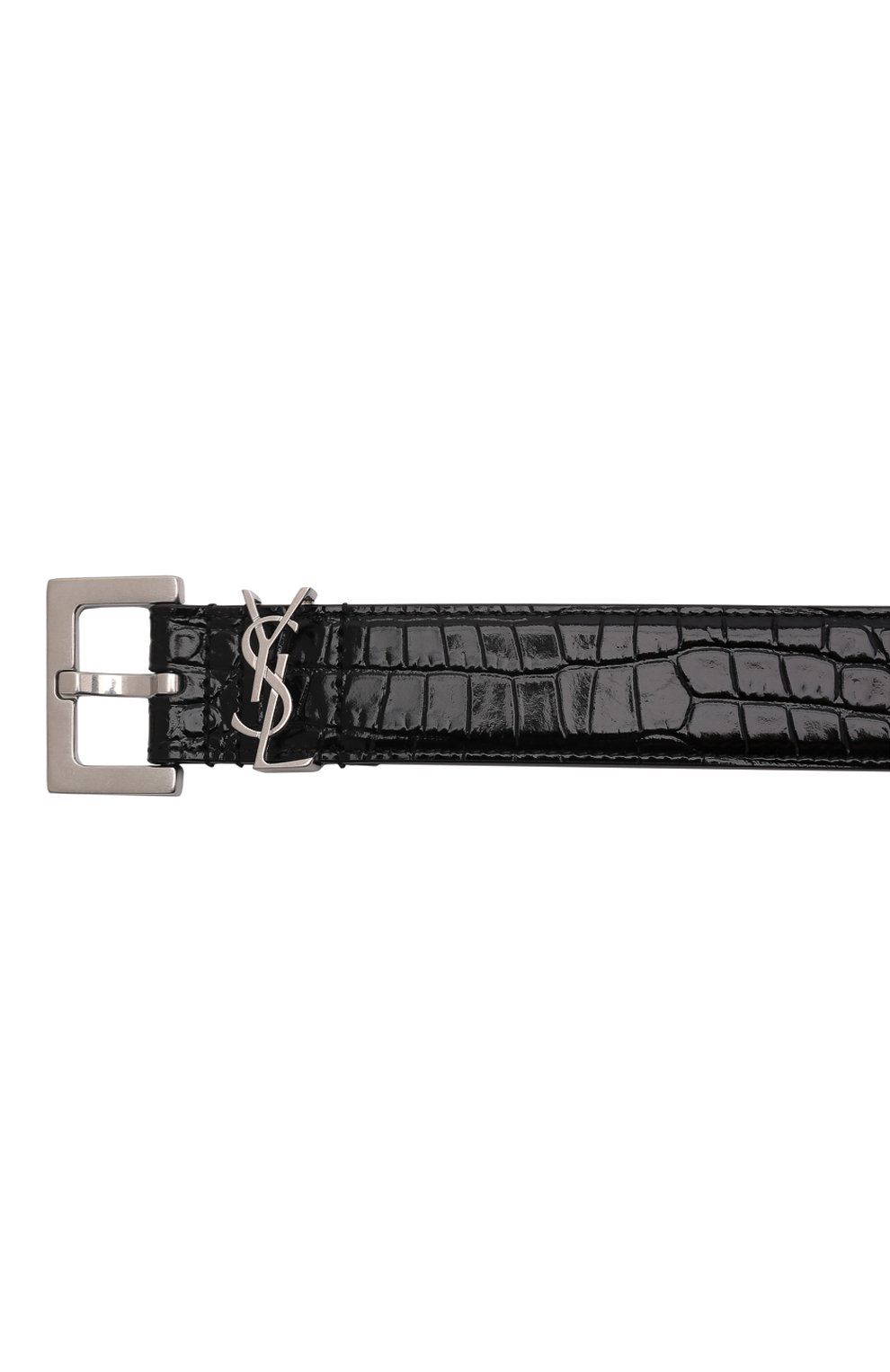 Кожаный ремень SAINT LAURENT черного цвета по цене 57850 руб., арт. 634437/DND0E, фото 4 Кожаный ремень SAINT LAURENT, арт. 634437/DND0E, фото 4