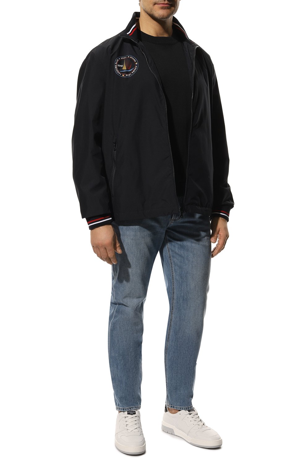 Хлопковый джемпер WINDSOR темно-синего цвета по цене 27700 руб., арт. 13 RICARI0-R 10014762/3XL-6XL, фото 2 Хлопковый джемпер WINDSOR, арт. 13 RICARI0-R 10014762/3XL-6XL, фото 2