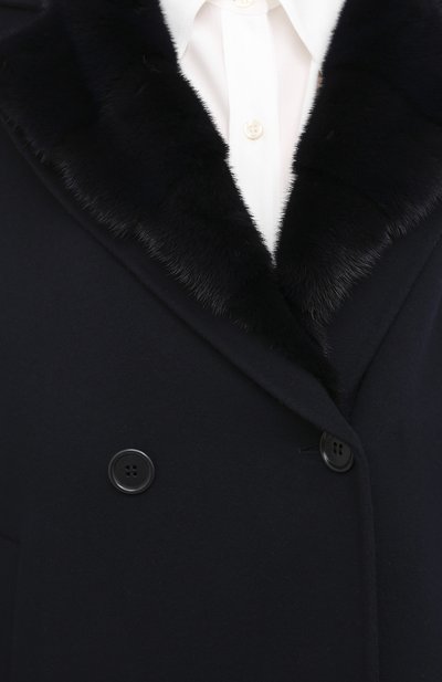 Кашемировое пальто с мехом норки LORO PIANA, арт. FAL2213, фото 5