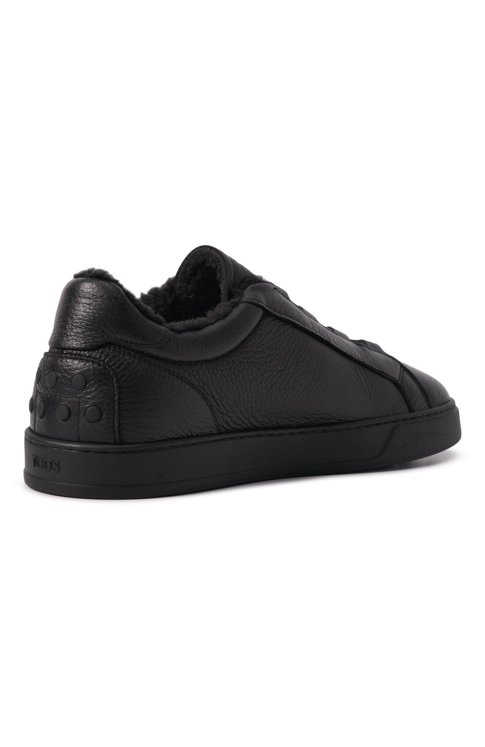 Кожаные кеды TOD’S черного цвета по цене 117500 руб., арт. XXM04L0JF41/S5N, фото 4 Кожаные кеды TOD’S, арт. XXM04L0JF41/S5N, фото 4