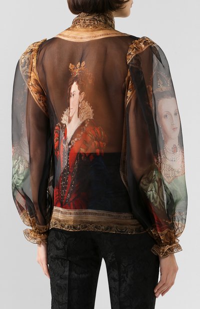 Шелковая блузка DOLCE & GABBANA, арт. F5L07T/GD032, фото 4